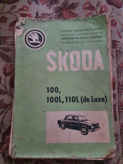 Knížka k vozům Škoda 100, 100L, 110L (de Luxe)