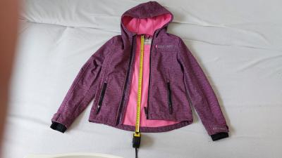 Dívčí softshellová bunda s podšívkou 134-140