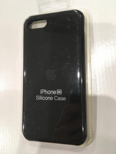 Černý silikonových obal na iPhone SE