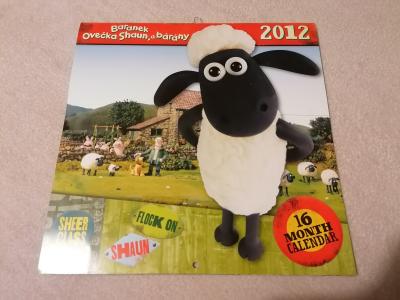 Kalendář Ovečka Shaun 2012