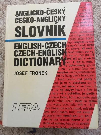 Josef Fronek: Anglicko-český, česko-anglický slovník