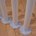 Nastavitelné nohy ke stolu, bílé (OLOV - Ikea)