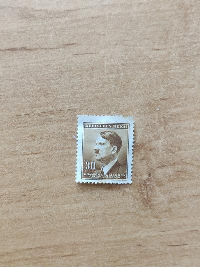Protektorátní známka (neprošlá poštou)