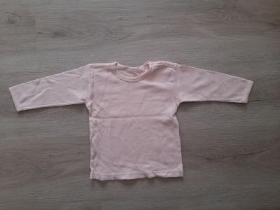 Růžové tričko s dlouhým rukávem