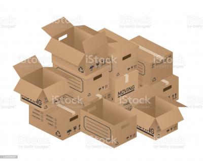 Krabice  různé druhy a velikosti