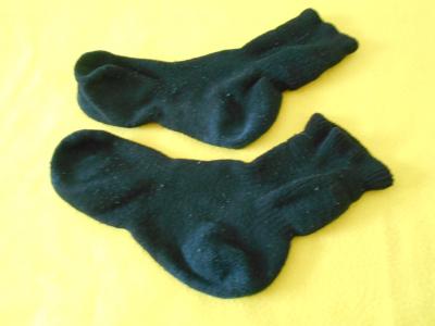 Černé teplé ponožky