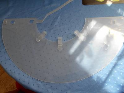 Ochranný límec pro psa.