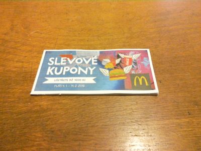 Slevové kupony do Mc Donalda