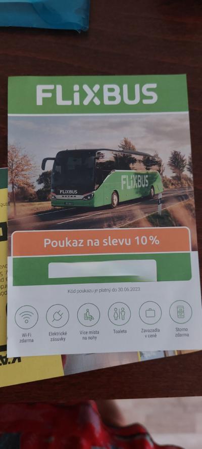 Sleva flix bus10 procent