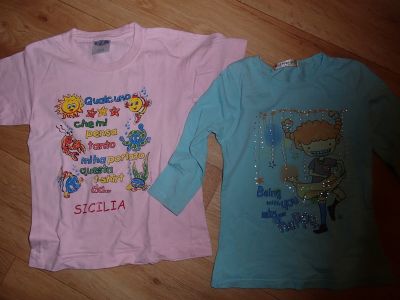 Dvě trička pro holčičku 2 - 3 roky
