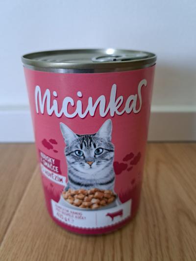 Micinka - krmivo pro dospělé kočky - s hovězím