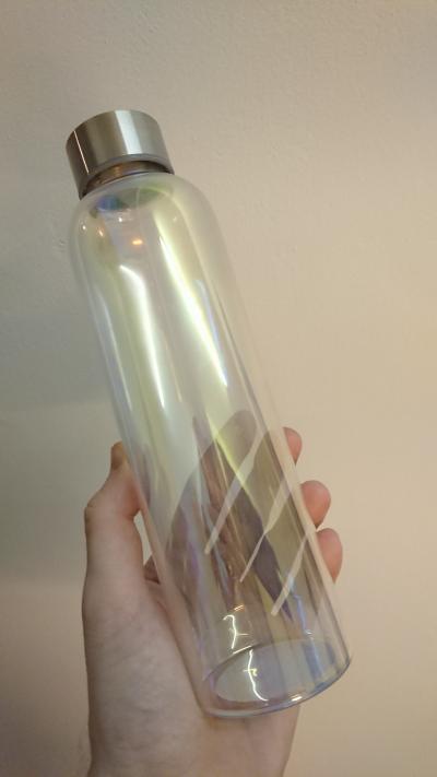 Skleněná láhev na vodu F&F (Tesco)
