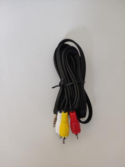 Redukce kabelová Jack 3,5mm 4-pin na RCA