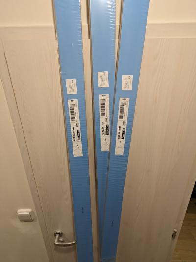 3x IKEA FÖRBÄTTRA sokl, lesklá bílá