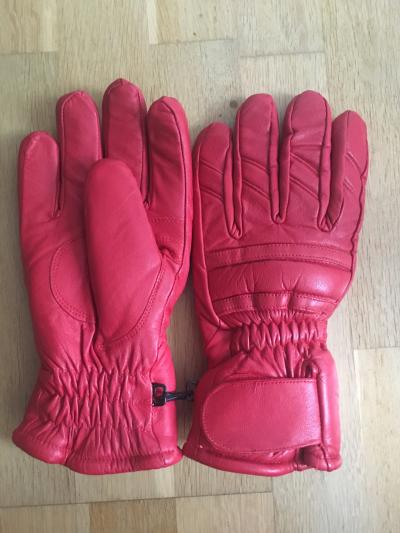 lyžařské rukavice červené