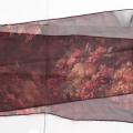 Průhledný tmavě fialový romantický elegantní šátek