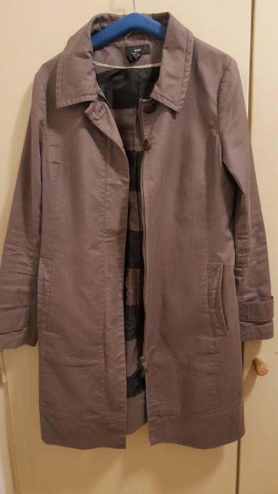 Dámský plátěný kabát H&M, vel. 42