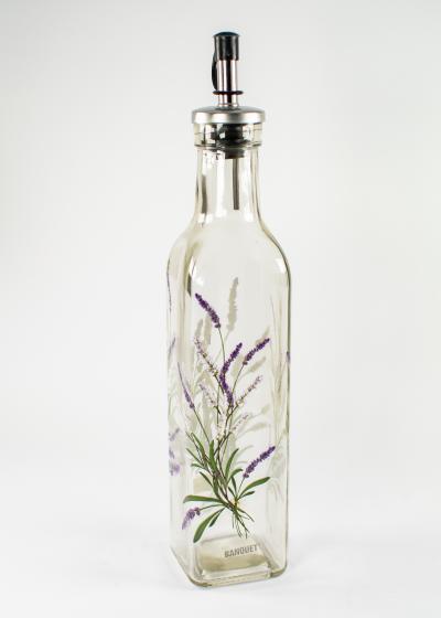 Skleněná láhev na olej Banquet Lavender (500 ml)
