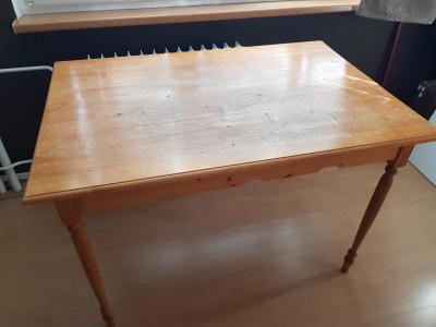 stůl dřevo 120x80, výška 80