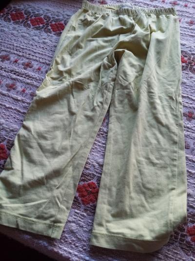 kalhoty bavlna, žluté 145-152