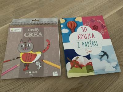 2 knížky na tvoření pro děti