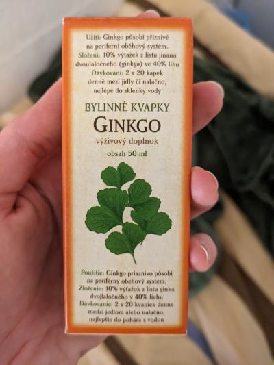 Bylinné kapky Ginkgo Grešík