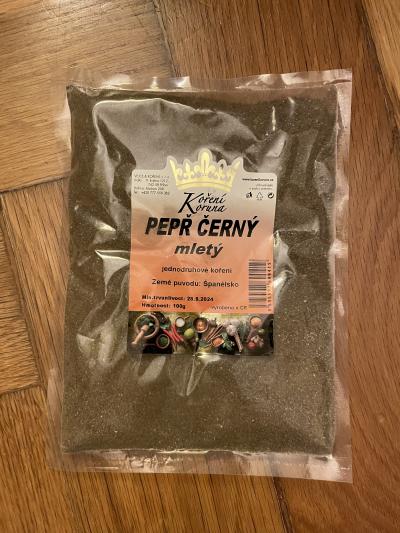 Pepř černý mletý