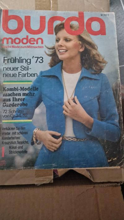 Burda - německé vydání rok 1973 a další podobné časopisy