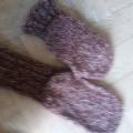 Dámské ručně pletené hřejivé ponožky
