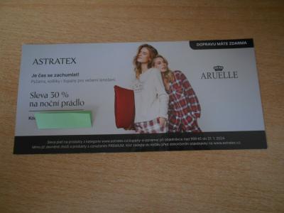 Astratex sleva  30% na noční prádlo