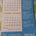 Závěsný kalendář pro rok 2024