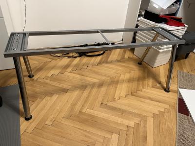 Rám pro stolní desku IKEA Galant, šedý, 160x80 cm