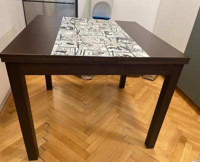 IKEA jídelní stůl rozkládací, 90x90 cm