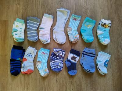 Ponožky chlapecké, vel. cca 16-19