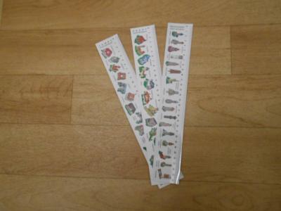 3 papírová pravítka dtto.