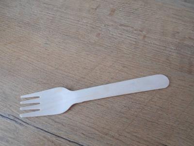 5x dřevěná vidlička EKO.