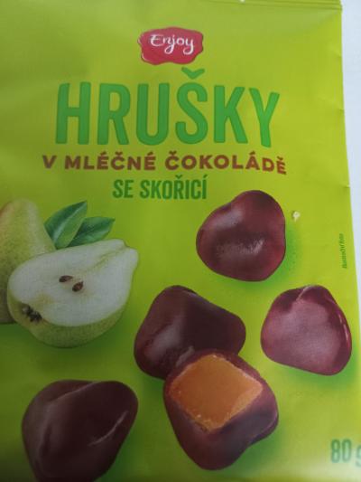 Hrušky v mléčné čokoládě