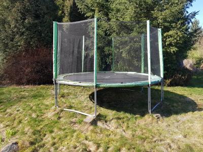 Trampolína 360cm s bezpečnostní sítí - zánovní