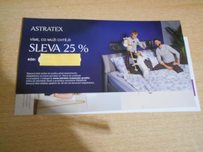 Astratex sleva 25% na pánské prádlo