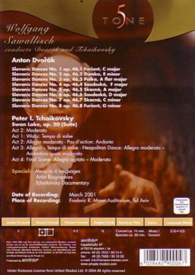 DVD s hudbou Antonína Dvořáka a Petra I. Čajkovského
