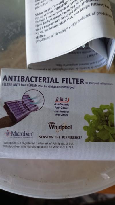 Antibakteriální filtr pro lednici Whirpoole