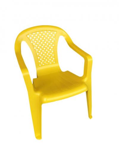 Židle plastová žlutá (cca 30 ks)