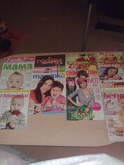 Mix časopisů převážně pro maminky 