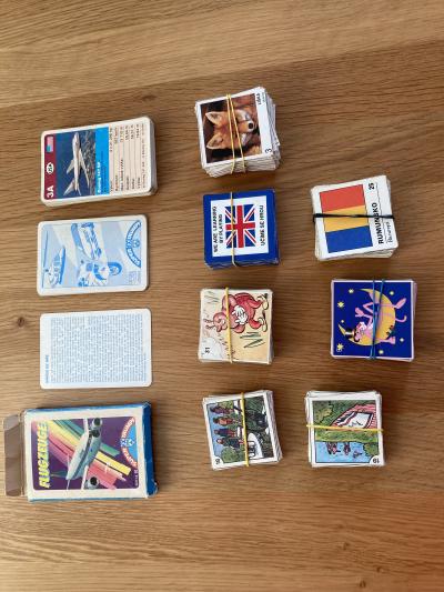 Pexeso (různé druhy) + karetní hra s letadly