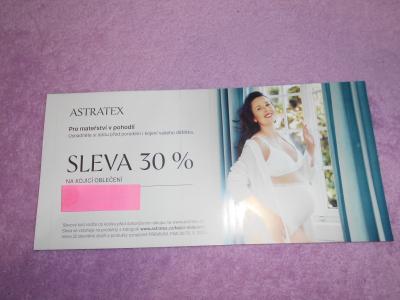 Astratex sleva 30% na kojící oblečení