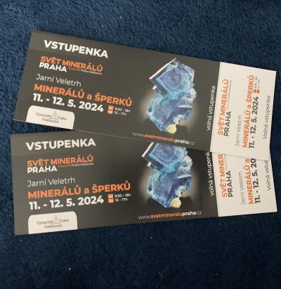 vstupenky na výstavu svět minerálů