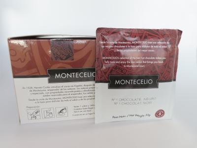 Zbytek balení horké čokolády Montecelio dark chocolate