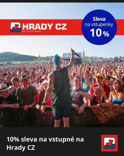 10% sleva na vstupenky Hrady.cz