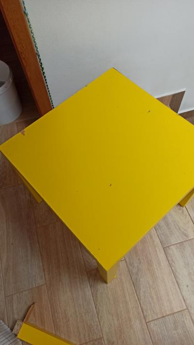LACK Žlutý Odkládací stolek, 55x55 cm