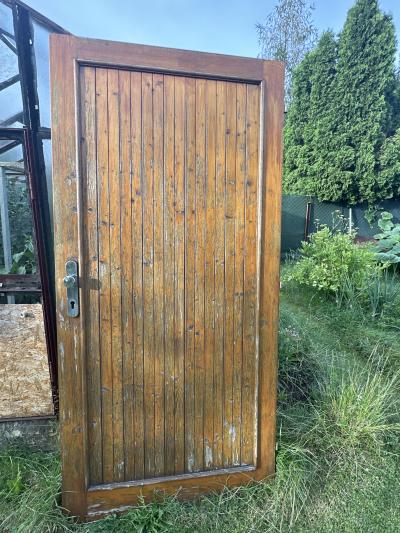 Dřevěné dveře 90x200 cm